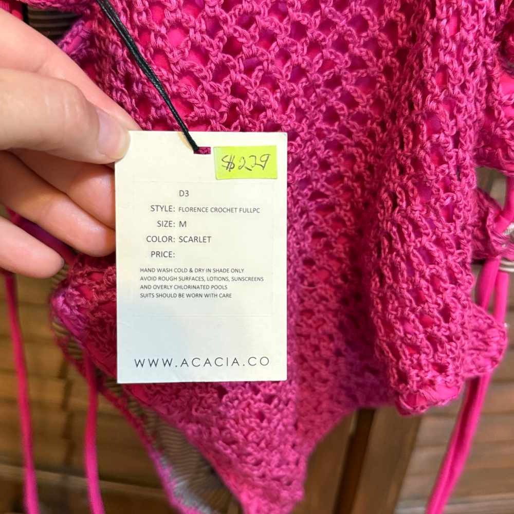 NWT Acacia crochet one piece swimsuit - Picture 5 of 7